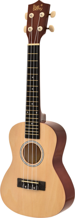 BLUEBERRY UK-40-NATURAL Concert (24 Inch) Body Sapele and Mahogany Rosewood Concert Ukulele(Overall Length - 62 cm)