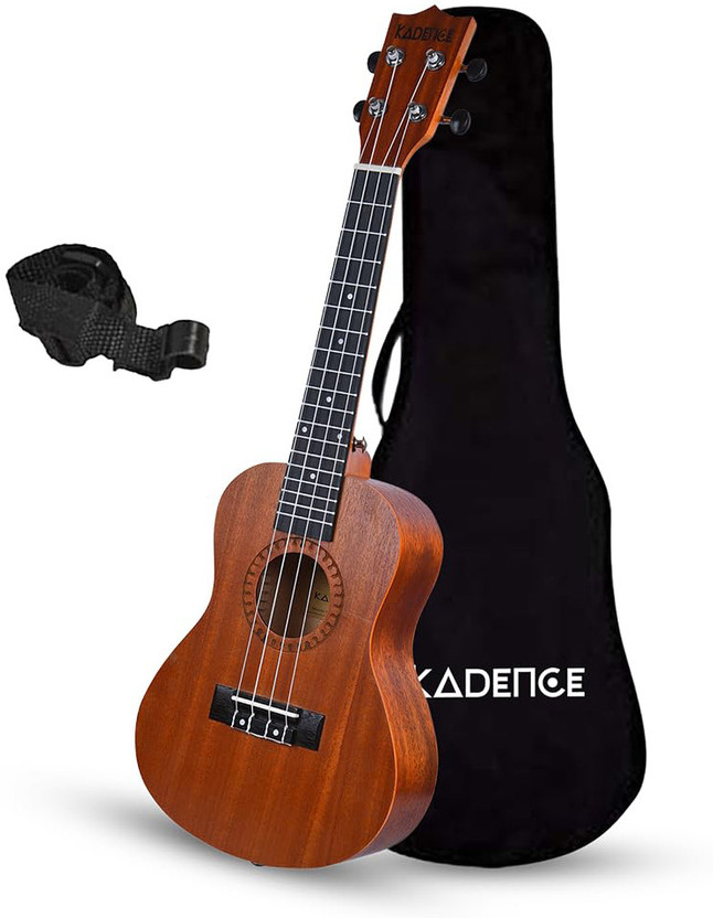 KADENCE UKTWC Sapele Wood Body, Rosewood Fretboard, Bag & Learning Course | 23" Acoustic Concert Ukulele(Overall Length - 58 cm)