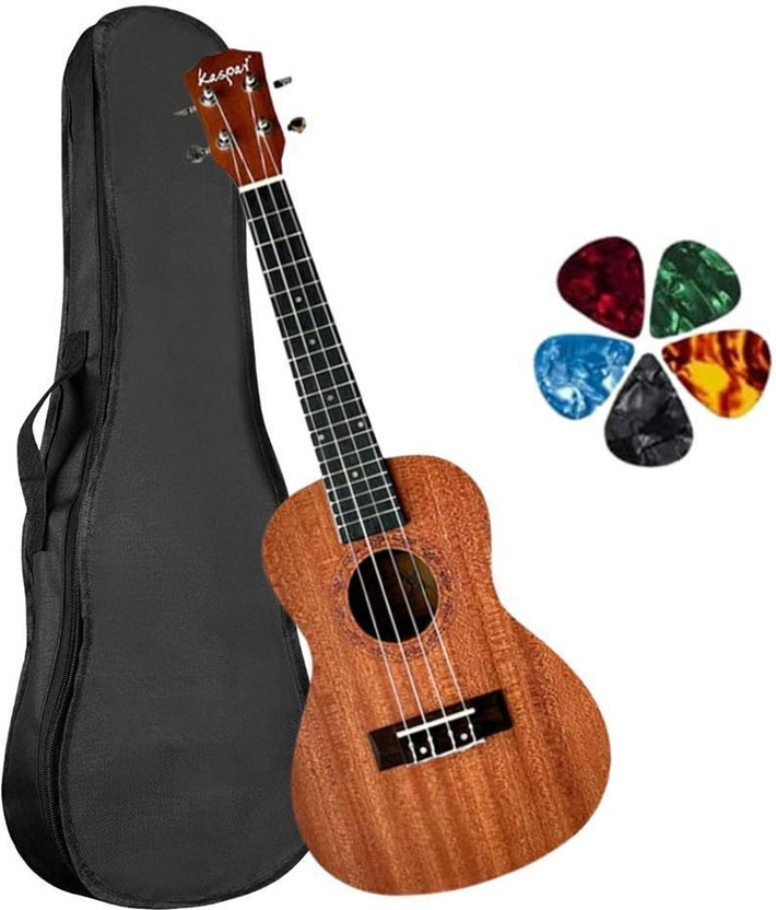 AMG Music 24Inch Ukulele Concert Size Ukulele for Beginners Professional Ukulele with Bag Concert Ukulele(Overall Length - 60.96 cm)