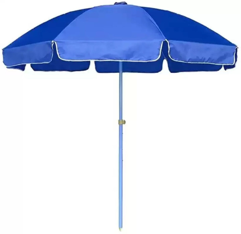 Umbress 40in/7ft Without Stand Outdoor Garden Big Size Umbrella For Shop Hotels Umbrella(Blue)