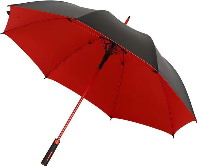 Le Daizy Auto Open Umbrella For Man, Women, Kids, Girls and Boys/Rain and Wind Resistant Umbrella(Red, Black)
