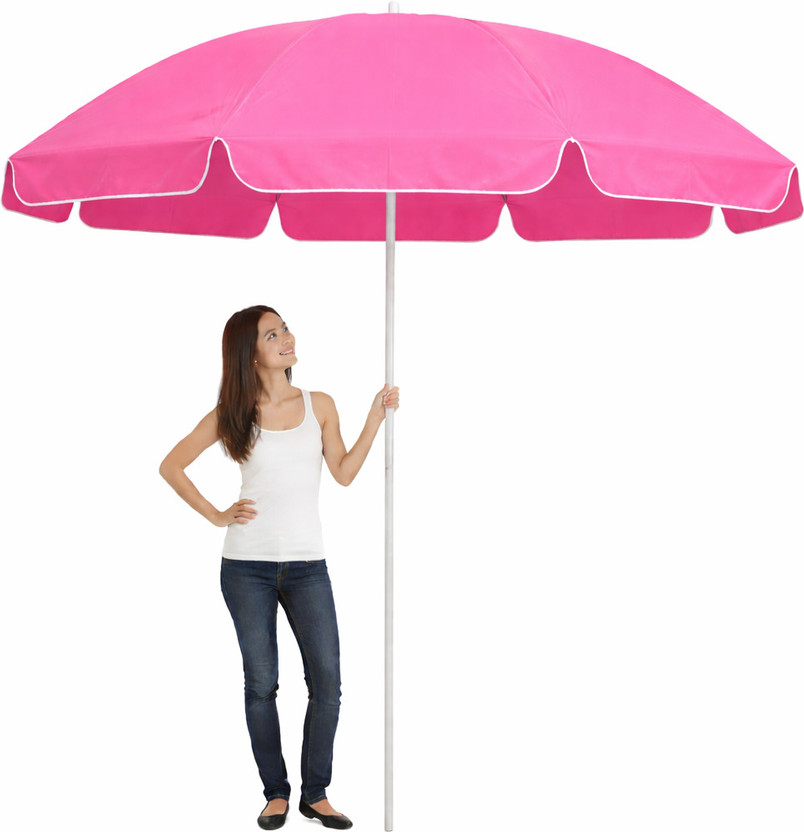 Dark Dark Moon Patio Shade UV Protection 7ft Heavy Duty Balcony Waterproof_K106 Umbrella(Pink) - Flipkart Deal