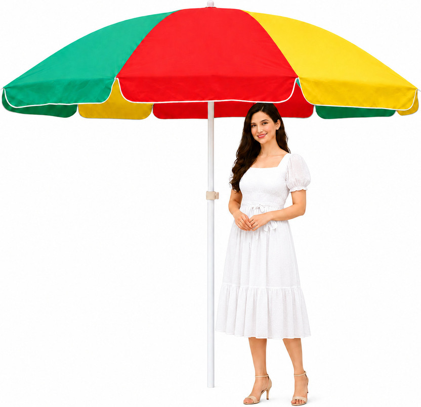 RAINVIBE 7 Feet Garden Umbrella for Home Patio and Balcony Seating Umbrella(Multicolor)
