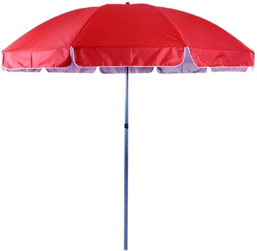 Umbress 40in/7ft Without Stand Outdoor Garden Big Size Umbrella For Shop Hotels Umbrella(Red)