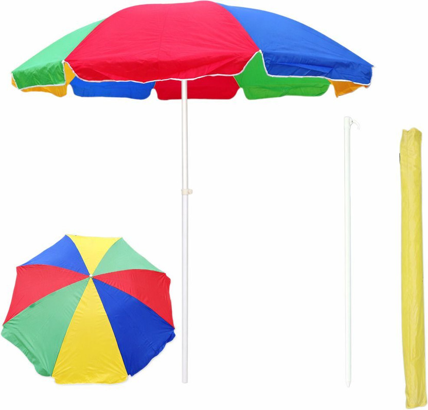 Dark Moon Garden Umbrella Outdoor Big Size 7Ft Canopy Patio Umbrella A16 Umbrella(Multicolor)