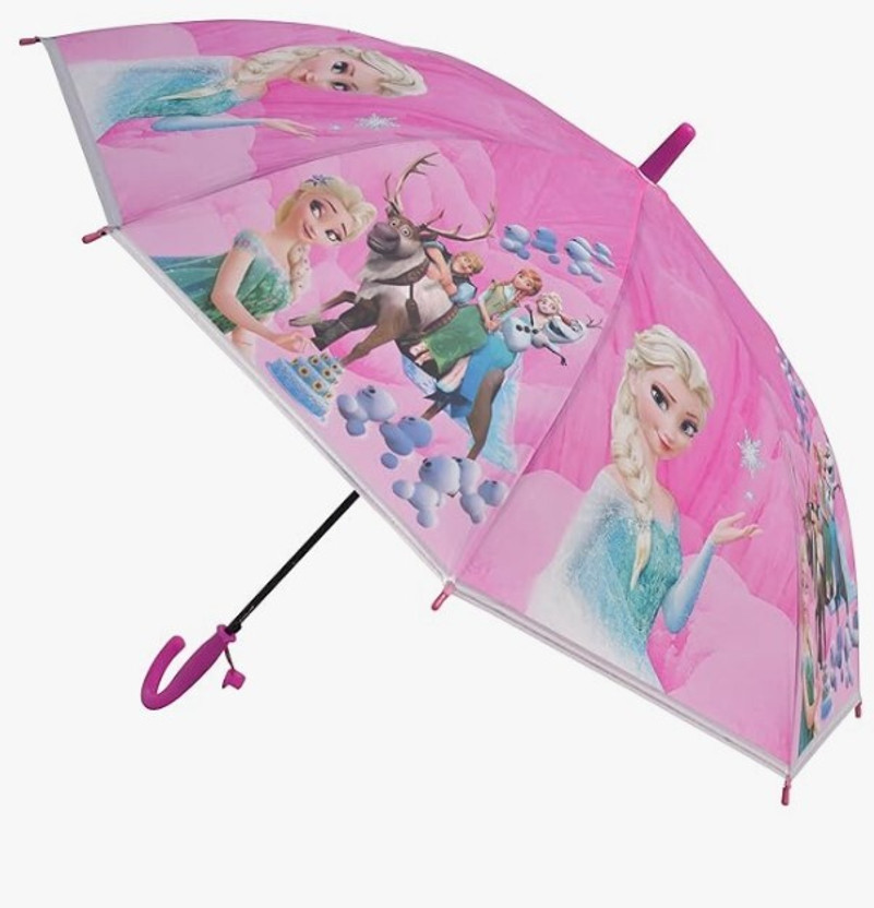 Dark Moon Daily Use Cartoon Print Kids Umbrella mini umbrella - Stylish Choice for Little Umbrella(Pink)