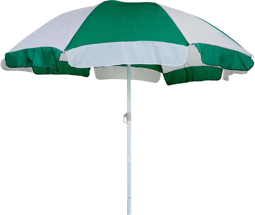 BLUEBUDS Outdoor Garden Umbrella Without Stand 40inch/7ft for Hotels And Restaurent Umbrella(Green, White)