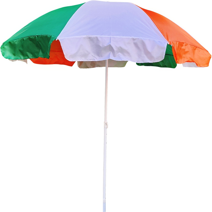 BLUEBUDS 42IN/7FT Outdoor Garden Big Size Umbrella Without Stand For Shop Hotels Umbrella(Maroon, White)