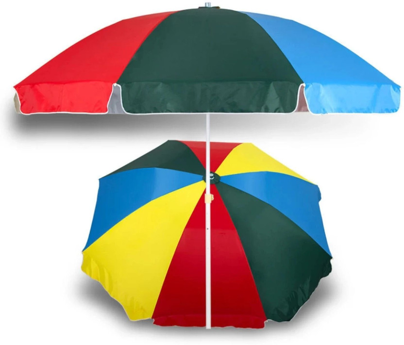 Umbress 40in/7ft Without Stand Outdoor Garden Big Size Umbrella For Shop Hotels Umbrella(Multicolor)