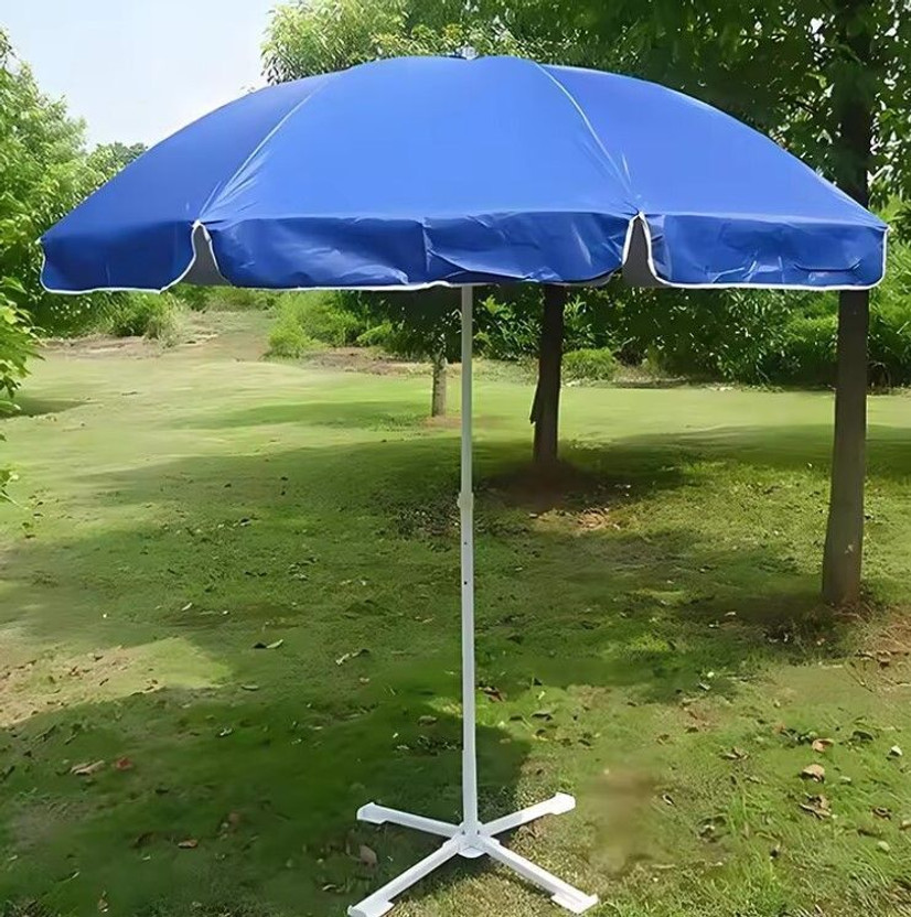 Rainpopson Waterproof 7ft Garden Umbrella With Stand for Terrace, Lawn, and Outdoor Use Umbrella(Blue)