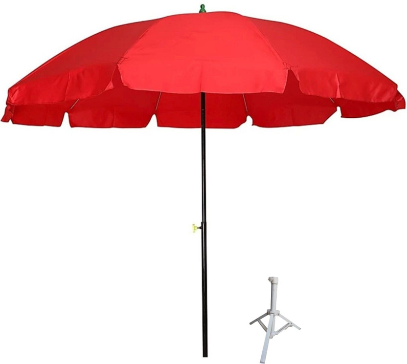 Easy Life Outdoor Garden Umbrella Without Stand 36in/6ft Big Size Garden, Hotel, Beach Umbrella(Red)