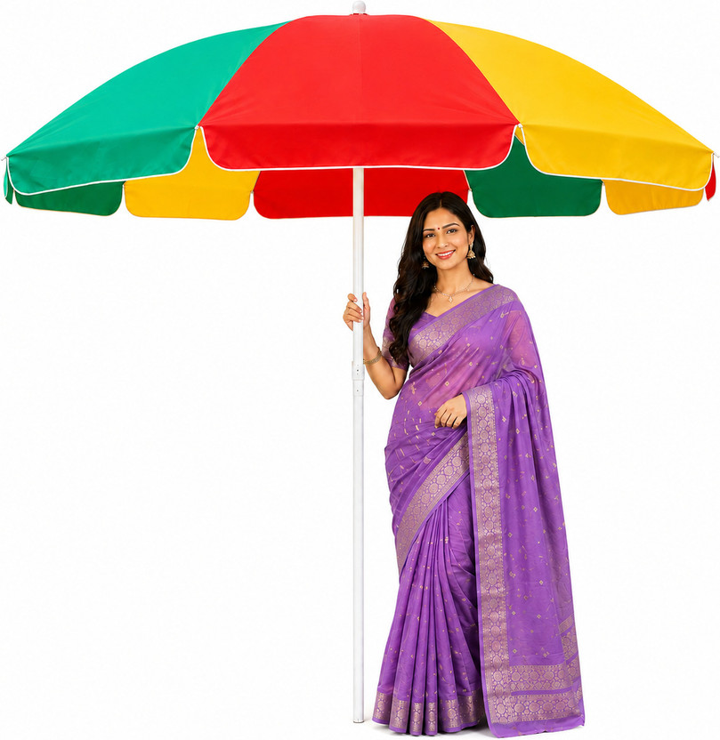 GREEN BIRD 7FT Courtyard Garden Umbrella Outdoor Big Size Rain Shade Model Umbrella(Multicolor)