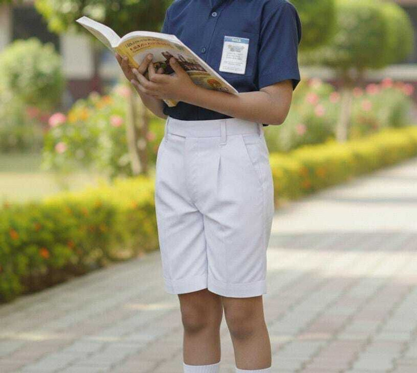 Daster Daster White Uniform Short(Kolkata, New Delhi, Mumbai, Bengaluru, Chennai, Hyderabad, Bhubaneswar, Jaipur) - Flipkart Deal
