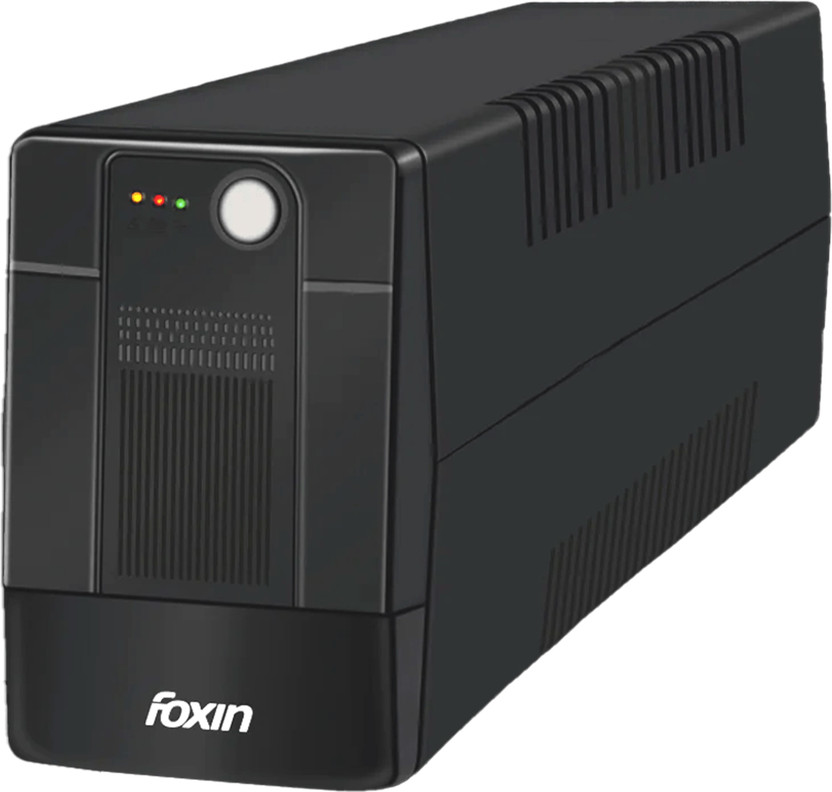 Foxin 600W Uninterrupted Power Supply System FPS 1001 - 1000VA 220 V Line-interactive Rack-mount Model UPS with Overload Protection 3 Outlet Plugs