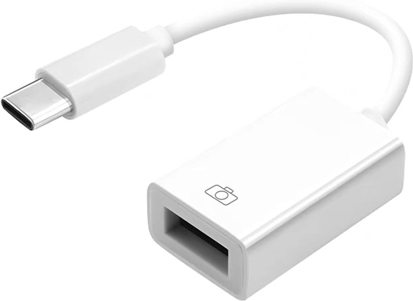 RuhZa Type C USB 3.0 OTG Adapter C to USB 3.0 OTG Cable i-Phone Wire i-OS Compatible with i-pad i-Phone 15 15pro Plus Max Mak-Book S22 S23 Laptop Accessory(Sams0ng USB Flash Drive Keyboard Mouse Card Reader-white)