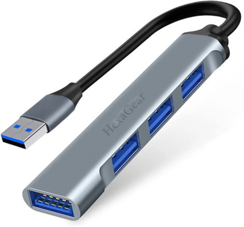 HexaGear HexaGear Slim Type C Hub 4 USB Ports High Speed Connectivity, Computer Laptop Mobile Slim Type C Hub 4 USB Ports High Speed, USB Hub(Silver) - Flipkart Deal