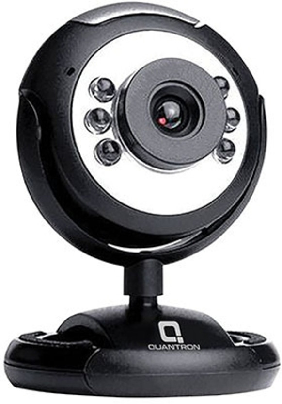 Quantron Web Camera Interpolated to 25 Mega Pixels Webcam QPC 1010 Laptop Accessory(Black)
