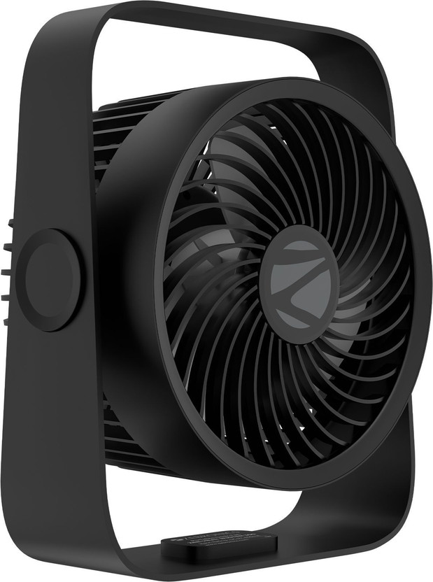 ZEBRONICS Portable Desk, Upto 13h Backup, 3600mAh Rechargeable Battery, 4 Speed Modes Zeb-Heat Buster 300 USB Fan(Black)
