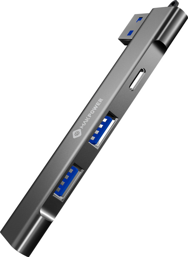 MAK MAK POWER 3 USB Ports, 1 Type-C Port, High-Speed Data Transfer, 4-in-1 USB Interface USB-05 USB Hub(Black) - Flipkart Deal