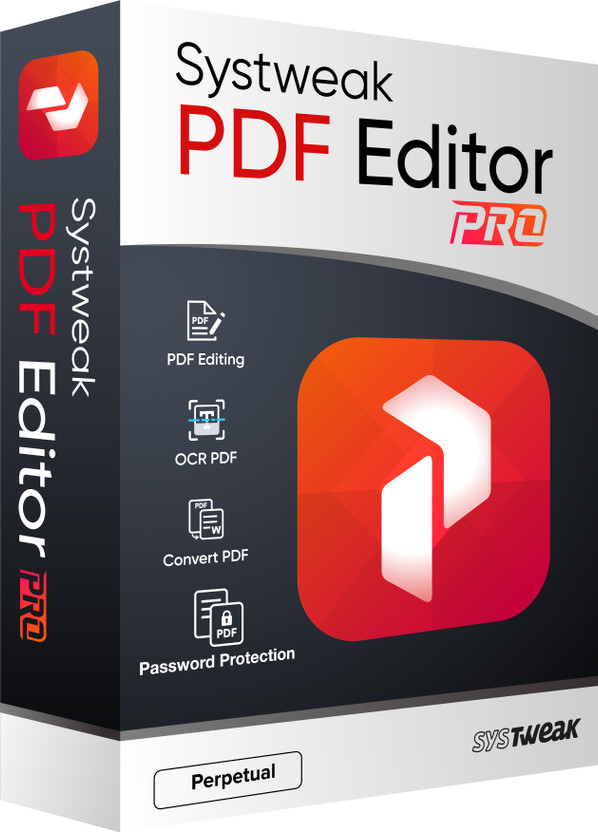 systweak PDF Editor Pro Perpetual(Perpetual, 1 PC)