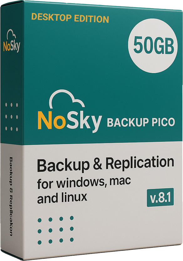 NoSky Pico 50GB Backup(1 Year, 1 PC)