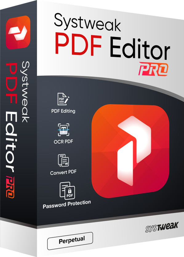 systweak PDF Editor Pro Perpetual(Perpetual, 3 PC)