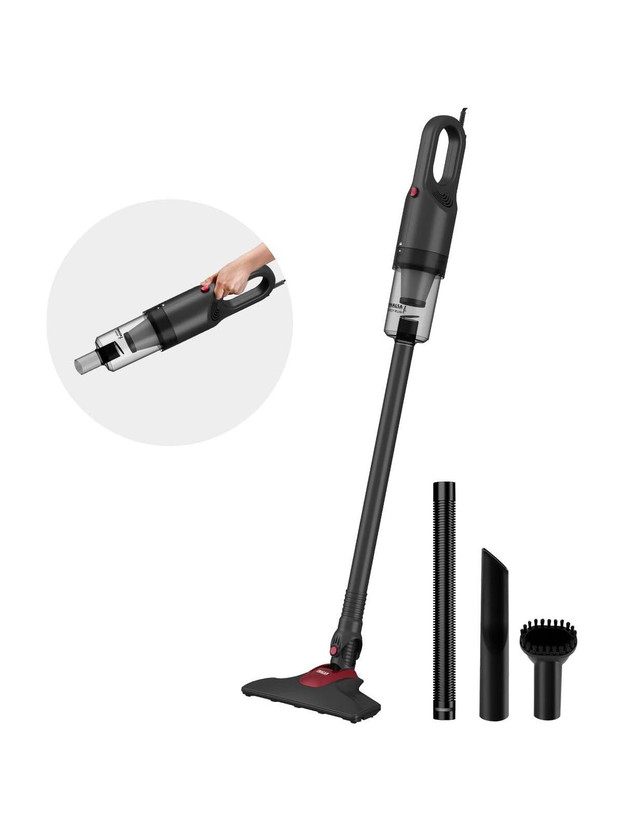 Inalsa OZOY PLUS Handheld Vacuum Cleaner Hand-held Vacuum Cleaner with Reusable Dust Bag(Black & Grey)