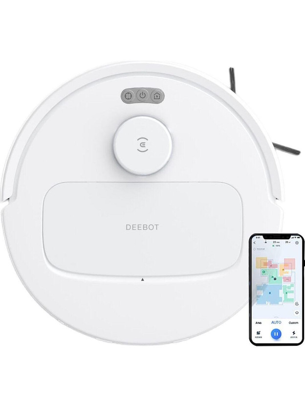 ECOVACS N30 Robotic Floor Cleaner with 2 in 1 Mopping and Vacuum 10000 Pa Suction, 5200mAh Battery, Covers 3500+ Sq ft in Single Charge, Zero Tangle 2.0 Technology, Advanced TrueMapping with 2 in 1 Mopping and Vacuum (WiFi Connectivity, Google Assistant and Alexa)(White)