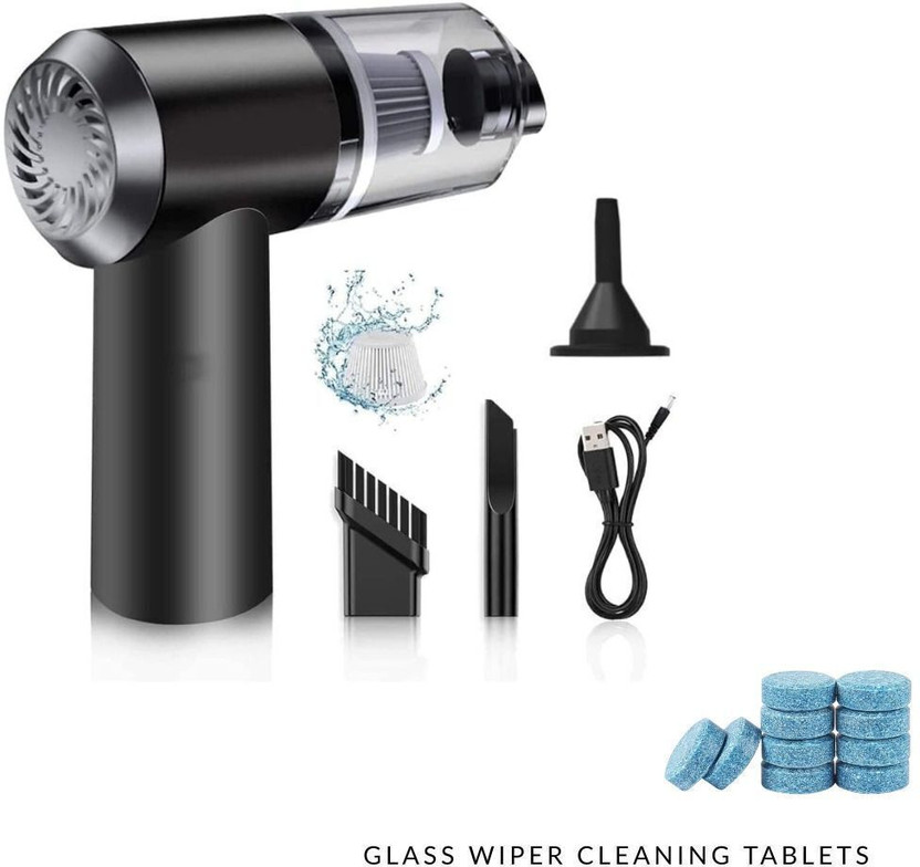 Chennah Chennah Cordless Handheld Car Vacuum Cleaner with Blower&Nozzle 3 Tool Wet & Dry 3-in-1 Cordless Vacuum Cleaner(Black) - Flipkart Deal