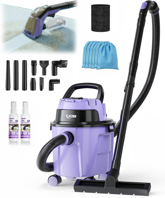 SEZNIK Mighty Vaccum Cleaner with Spot Cleaning & Blowing Wet & Dry Vacuum Cleaner with 2 in 1 Mopping and Vacuum(Purple)