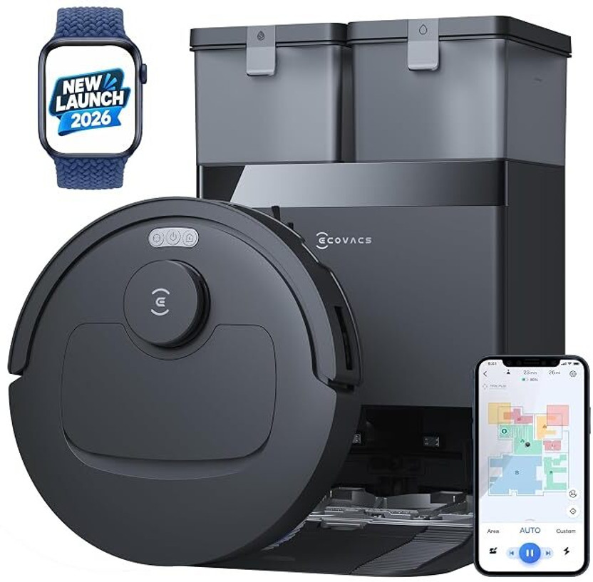 Google ECOVACS Deebot T30e Omni Robot Vacuum and Mop Robotic Floor Cleaner with 2 in 1 Mopping and Vacuum, Anti-Bacterial Cleaning, Reusable Dust Bag (WiFi Connectivity, Google Assistant and Alexa)(Black) - Flipkart Deal