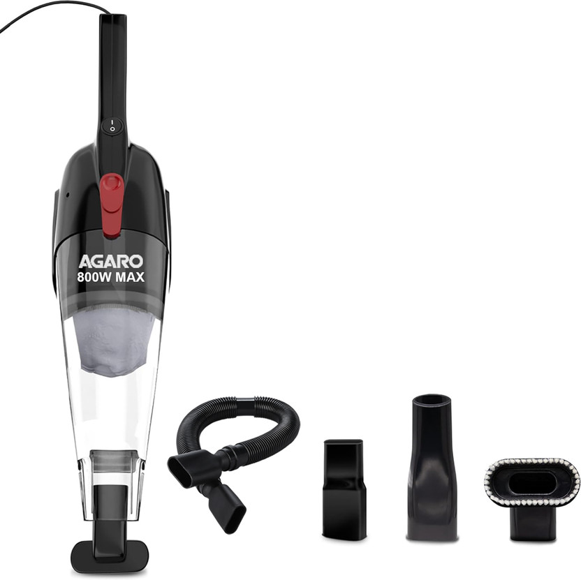 AGARO Regal Hand-held Vacuum Cleaner Dry Vacuuming, 6.5 kPa Suction Power, Lightweight,�for Home Use & Durable Body, Small/Mini Size(Black)