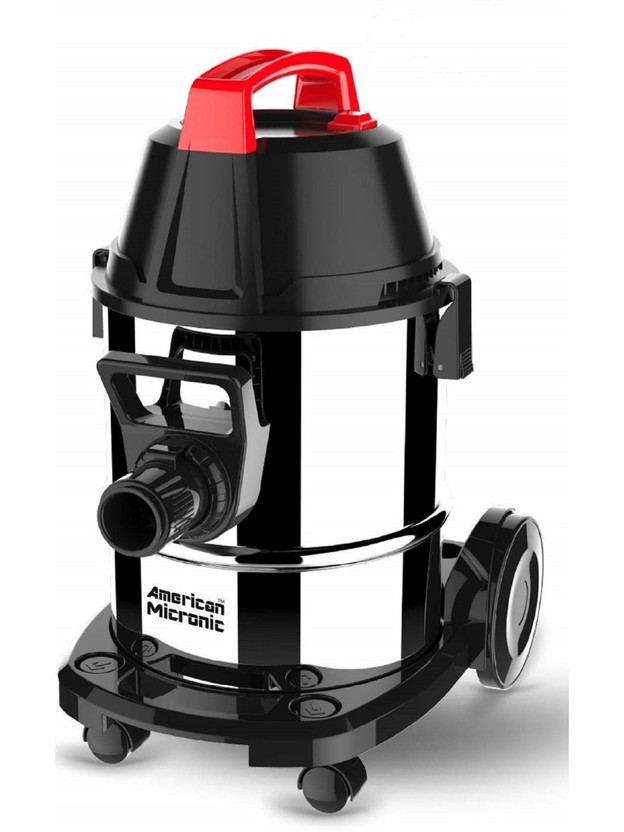 American Micronic Wet with Blower & filterower & HEPA Filter- Dry Vacuum Cleaner(Red, Black)
