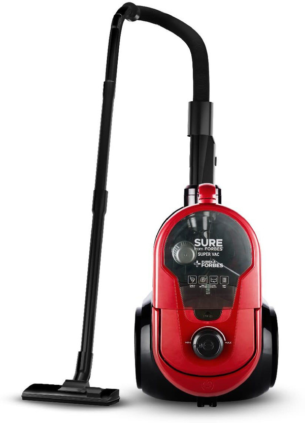 EUREKA EUREKA FORBES Super Vac Bagless Dry Vacuum Cleaner(Black, Red) - Flipkart Deal