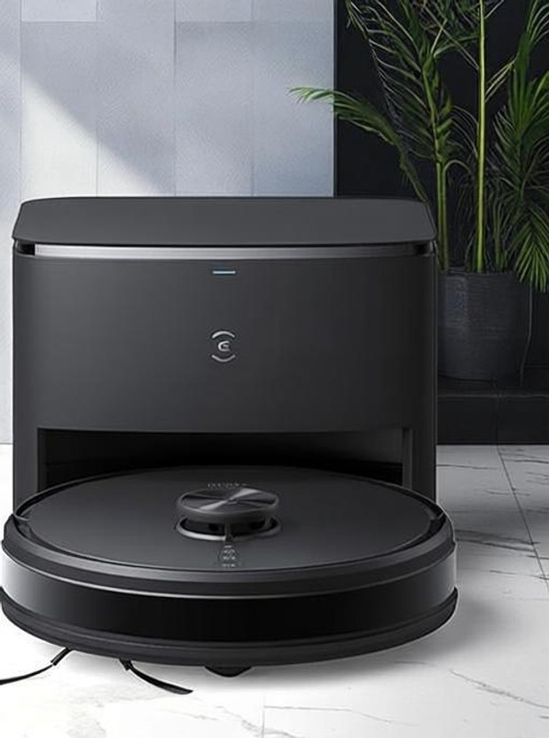 ECOVACS Y1 Pro Plus Robotic Floor Cleaner with 2 in 1 Mopping and Vacuum (WiFi Connectivity, Google Assistant and Alexa)(Black)