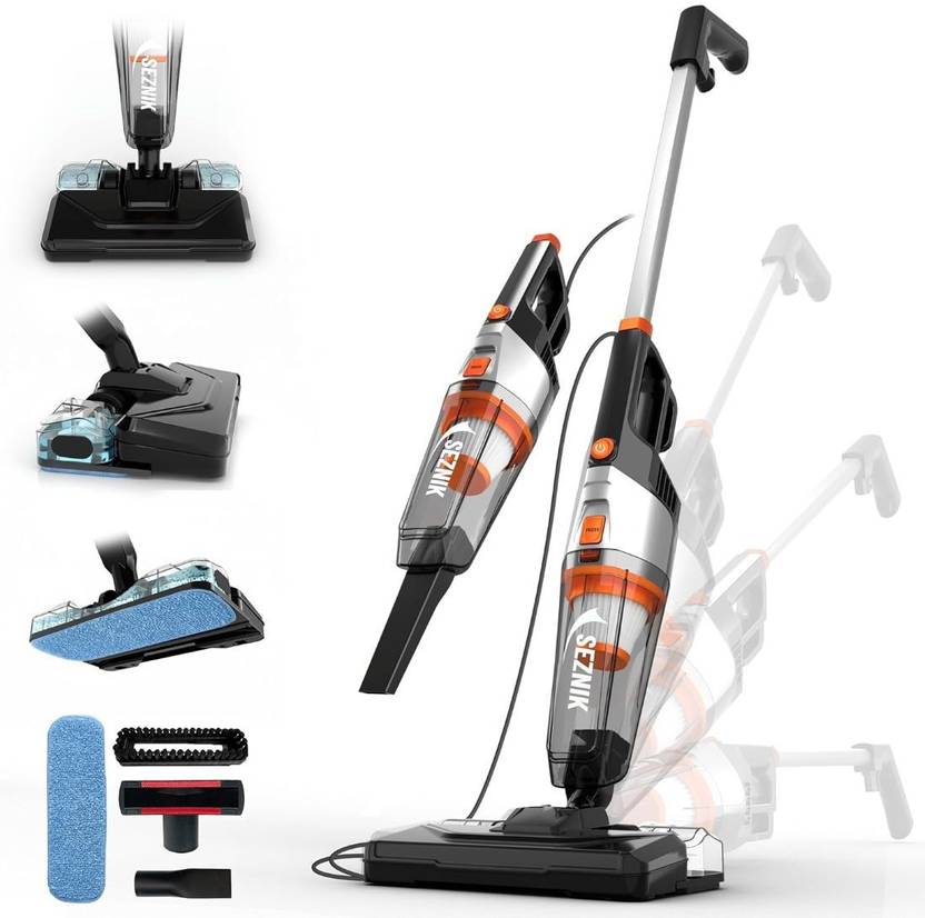 SEZNIK Turbo Sweep Hand-held Vacuum Cleaner with 2 in 1 Mopping and Vacuum Multicolor