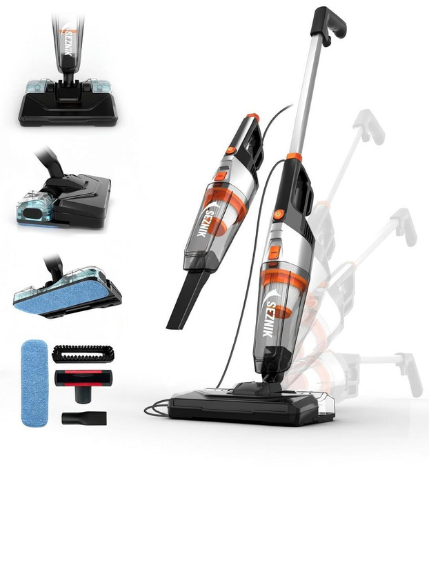 SEZNIK Turbo Sweep Hand-held Vacuum Cleaner with 3 in 1 Mopping and Vacuum Hand-held Vacuum Cleaner with 2 in 1 Mopping and Vacuum(Multicolor)