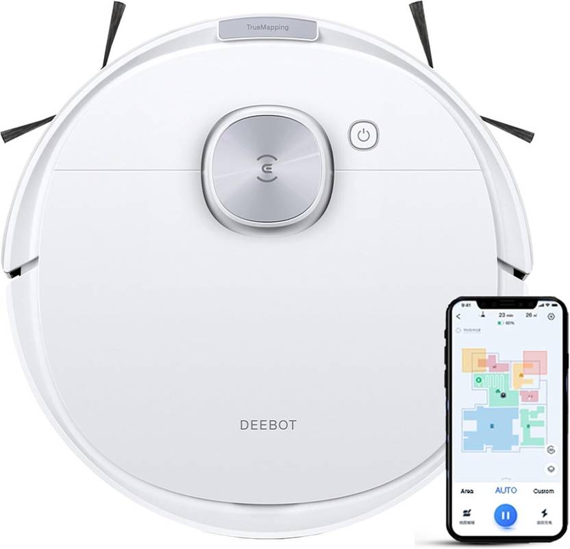ECOVACS DEEBOT N10 Robotic Floor Cleaner (WiFi Connectivity, Google Assistant and Alexa) Dove White