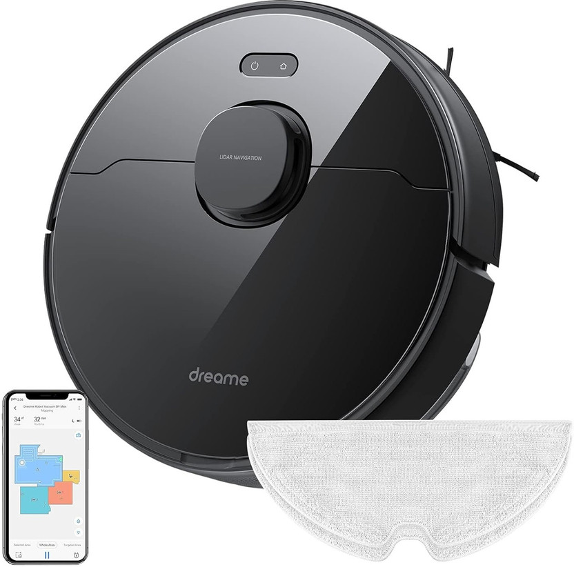 Dreame RLD33GA/D9 MAX Robotic Floor Cleaner (WiFi Connectivity)(Black gold)