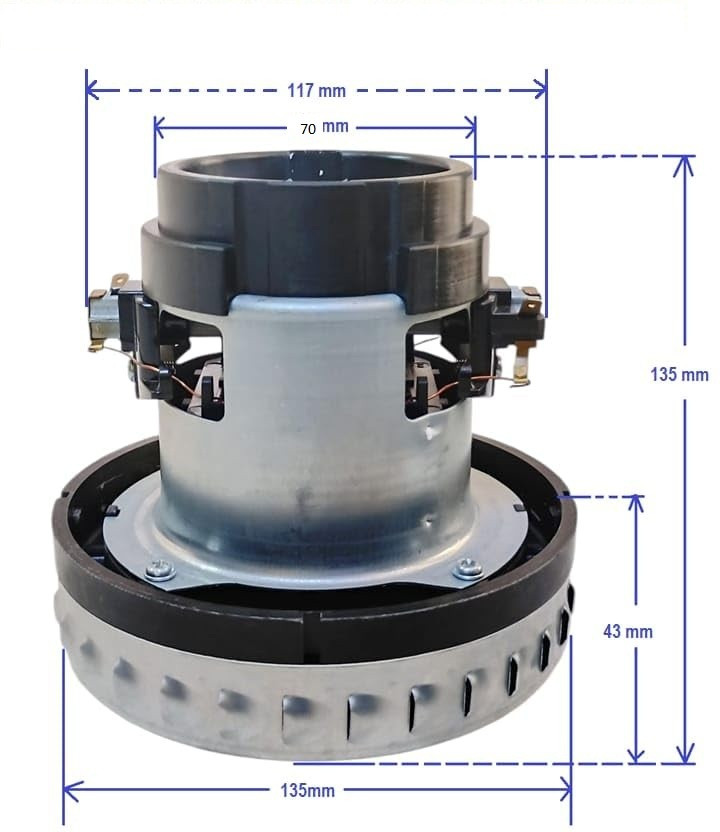 CHAHAR POWER TOOLS 2400W Vacuum Cleaner Motor for 70Ltr | 220V Vacuum Maintenance Kit