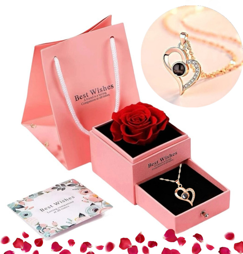 DANAVBOX Jewellery, Artificial Flower, Showpiece Gift Set