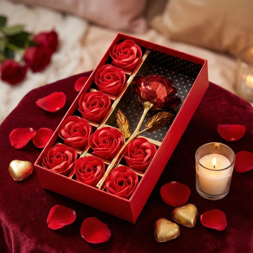 H'Decor Artificial Flower Gift Set
