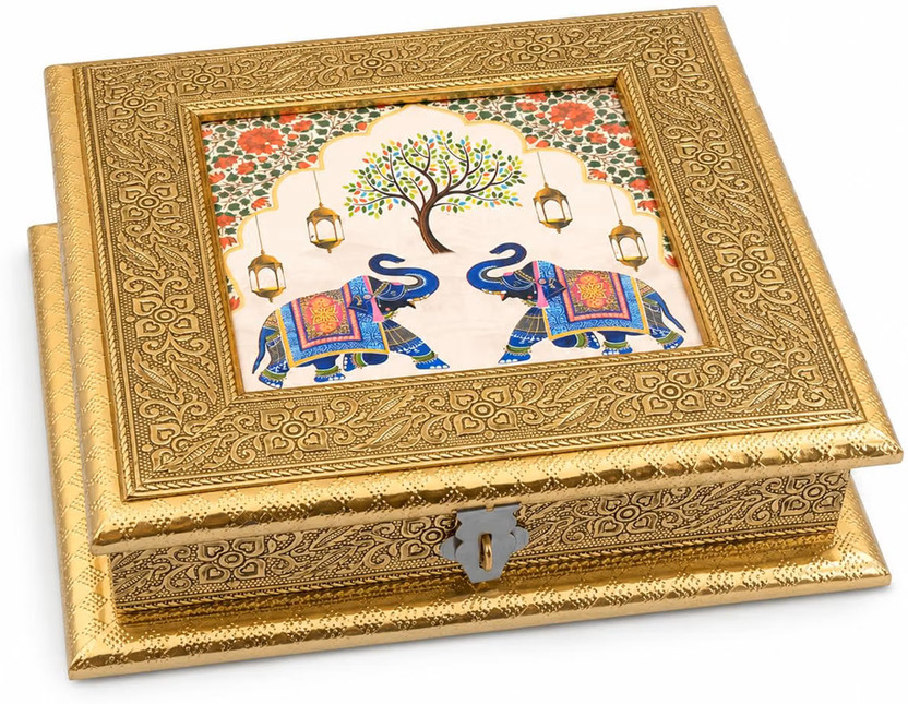 Flipkart TFL(The Food's Life) Premium Gifting Box Wooden Gift Box(Gold) - Flipkart Deal