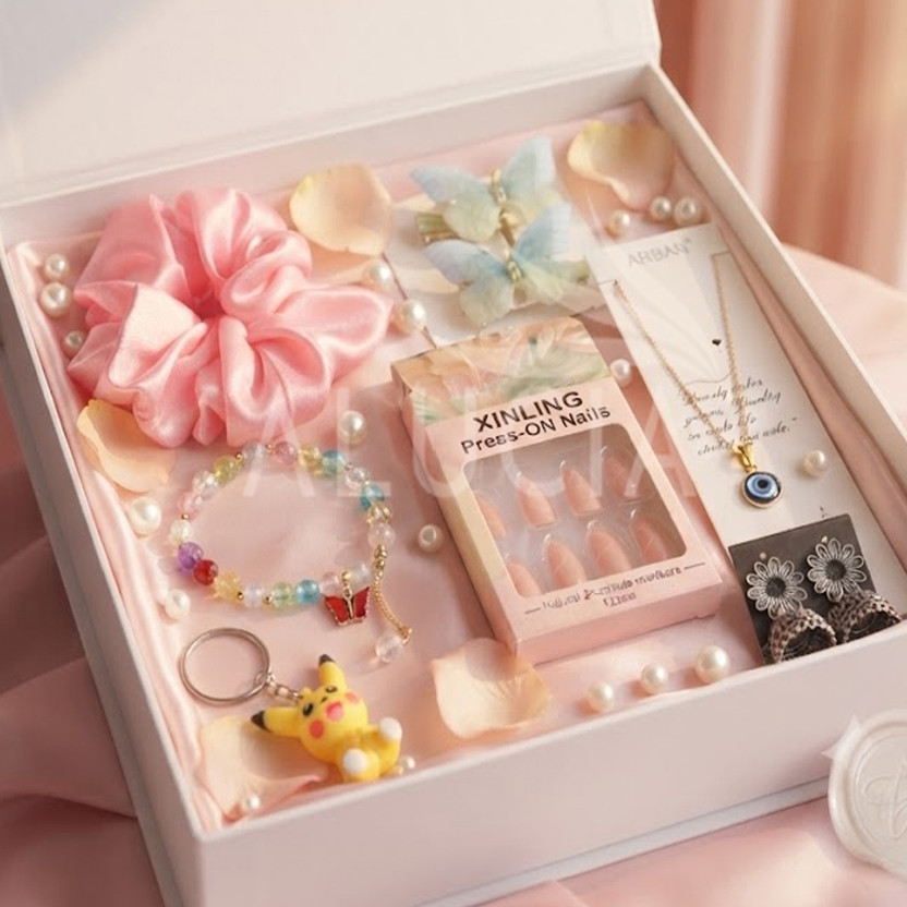 Alucia Bracelet, Jewellery, Keychain, Gift Box Gift Set