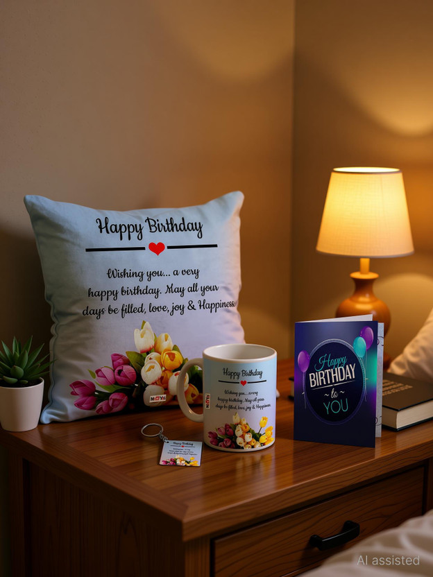 Avirons Cushion, Mug, Keychain, Greeting Card Gift Set
