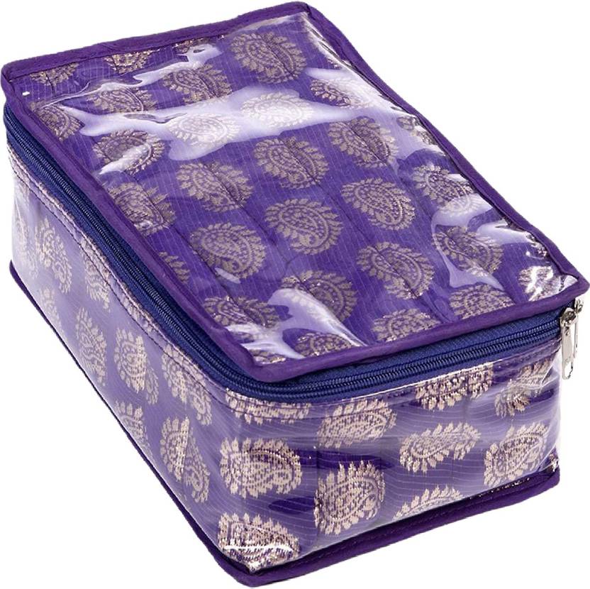 KUBER INDUSTRIES PVC Laminated Jewellery Organizer With 8 Transparent