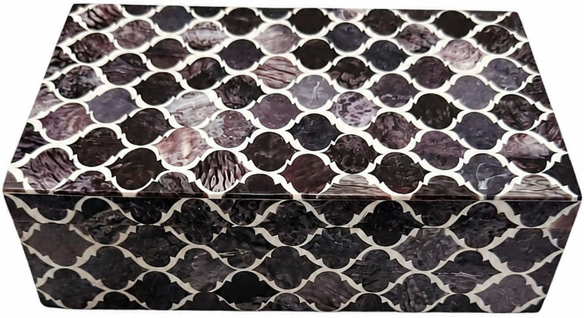 Rehanacraft Black Wooden Storage Box Vanity Box Jewellery Storage Multipurpose Storage, Jewellery Storage, Vanity Box Vanity Box(Black)
