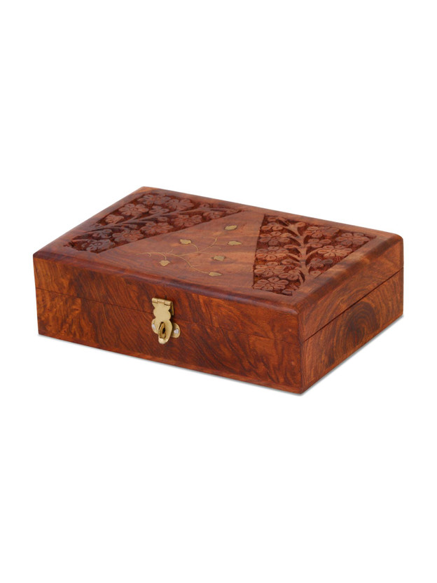 DigiRake DigiRake Wooden Jewellery Box | Wooden Jewellery Organiser for Women Jewellery Vanity Box(Brown) - Flipkart Deal