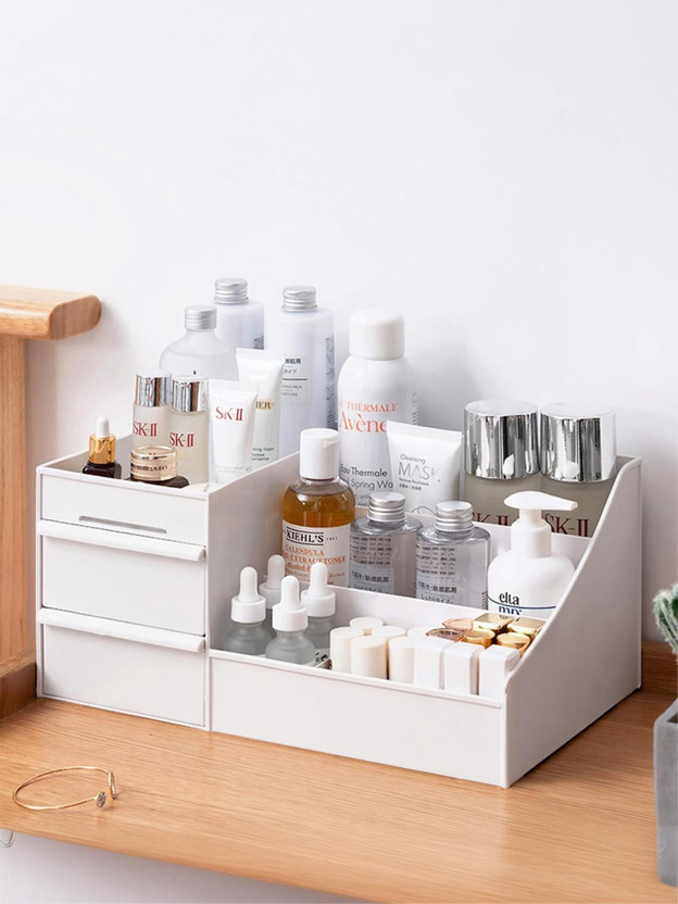Meteor Cosmetic & Make-up Organizers(White, Plastic)
