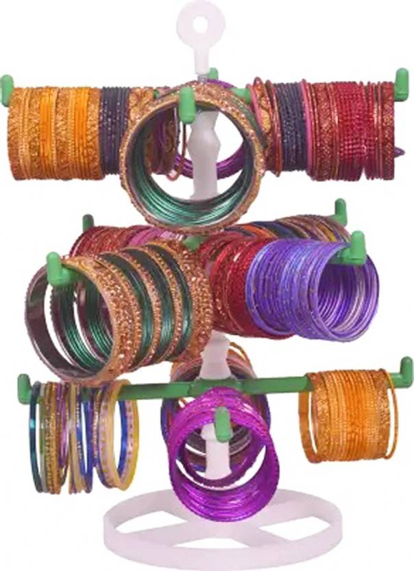 Aavni Plastic 12 Bangle,Bracelet & Churi Stand Jewellery Organiser
